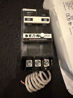 Eaton 50A Double Pole GFCI Circuit Breaker BRN250GF