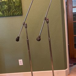 Two Atlas microphone stands