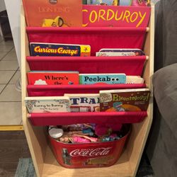 toddler book case 