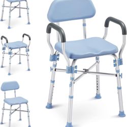 OasisSpace Heavy Duty Shower Chair with Back