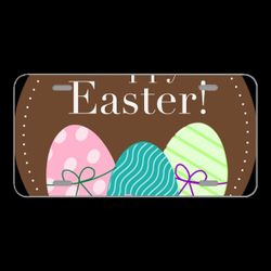 License Plate Novelty Car Front Happy Easter Spring Eggs Holiday