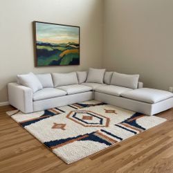 Living Spaces Light Beige Cloud Couch 🛻Delivery Available🛻