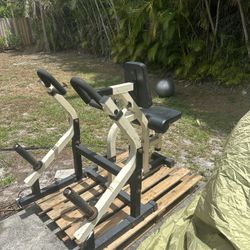 Seated Back Row Plate Load Machine