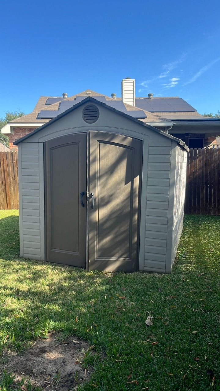 Out Side Visual Outdoor Plastic Storage Shed for Sale in Grand Prairie, TX - OfferUp