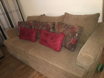 Brand New Tan Sofa Set