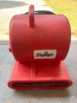 Zephyr Heavy-Duty Utility Fan For Drying Carpets.