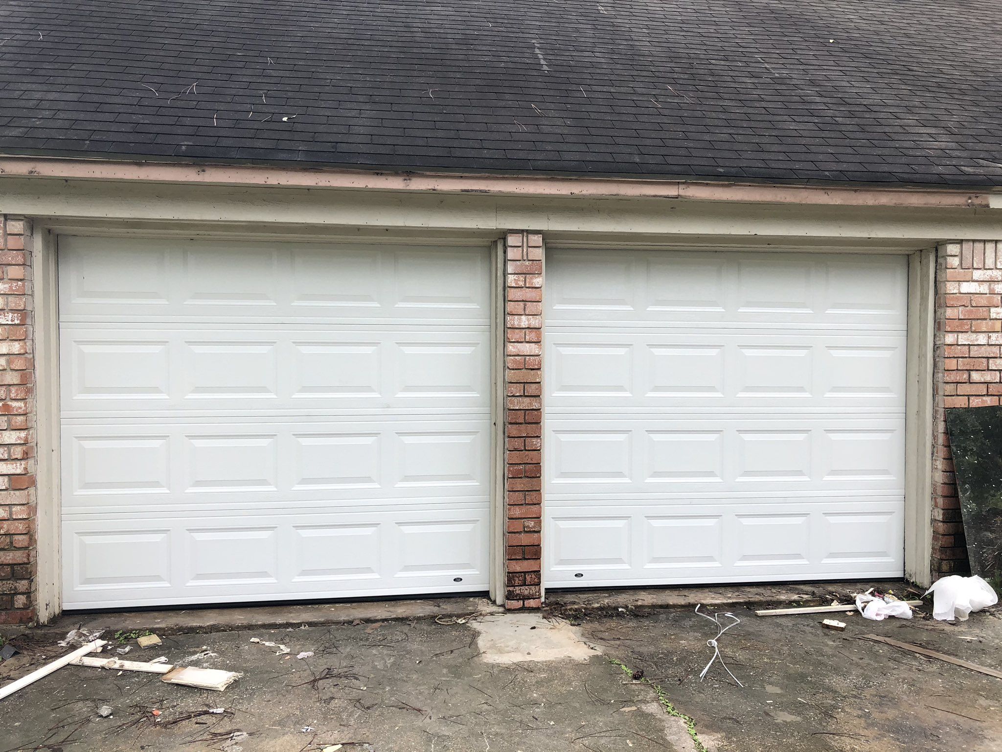 2 Used 8x7 Insulated Garage Doors