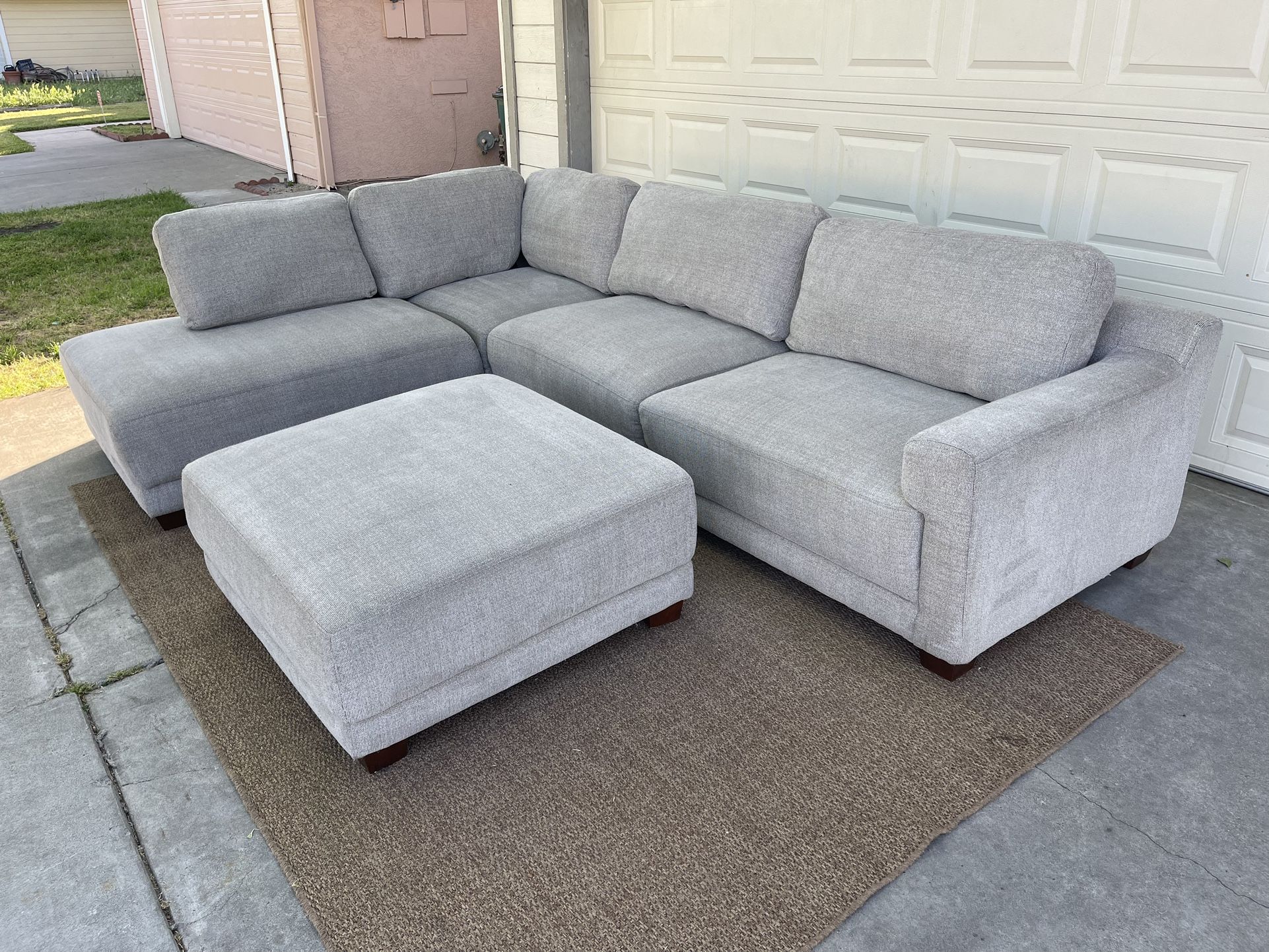 Costco Sectional + Ottoman