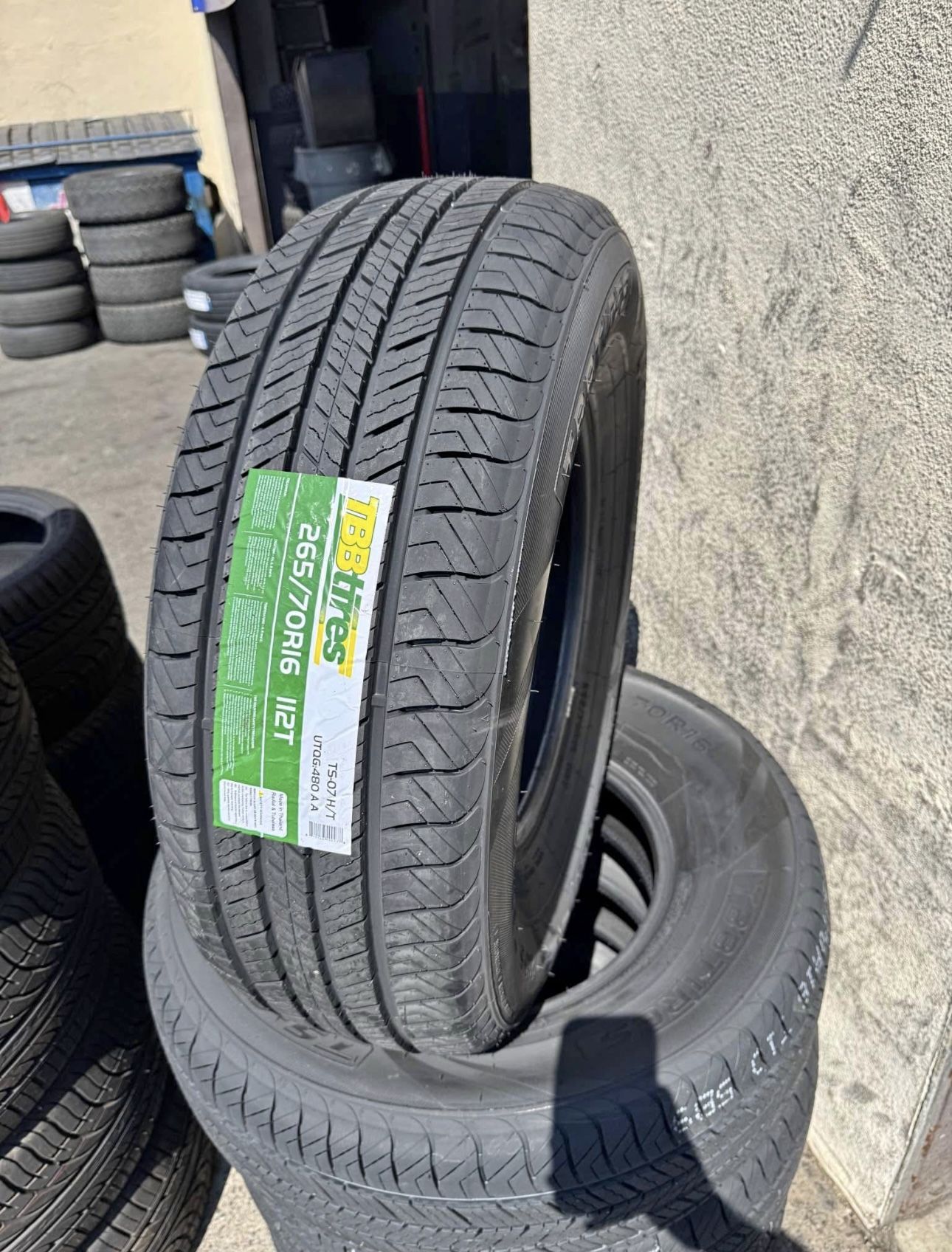265-70-16 TBB TS-07 HT 112T Brand new 4 Tires Free Mount Balance installed 265/70/16 llantas