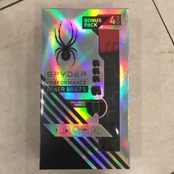 NWT Spyder men's boxer briefs 4 pack Size L XL