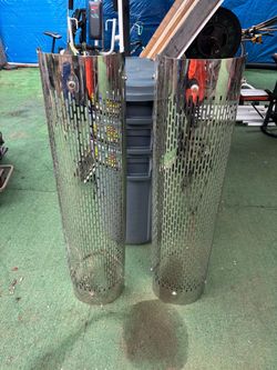 Stainless Steel Perforated Cylinder Guards – Set of 2