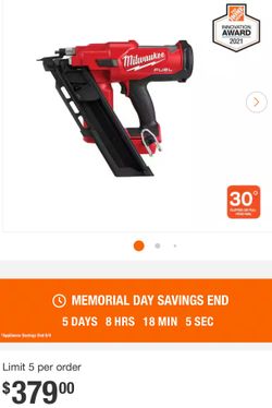 Milwaukee M18 FUEL 3-1/2 in. 18-Volt 30-Degree Lithium-Ion Brushless Cordless Framing Nailer (Tool-Only