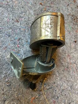 Antique mechanical pencil sharpener