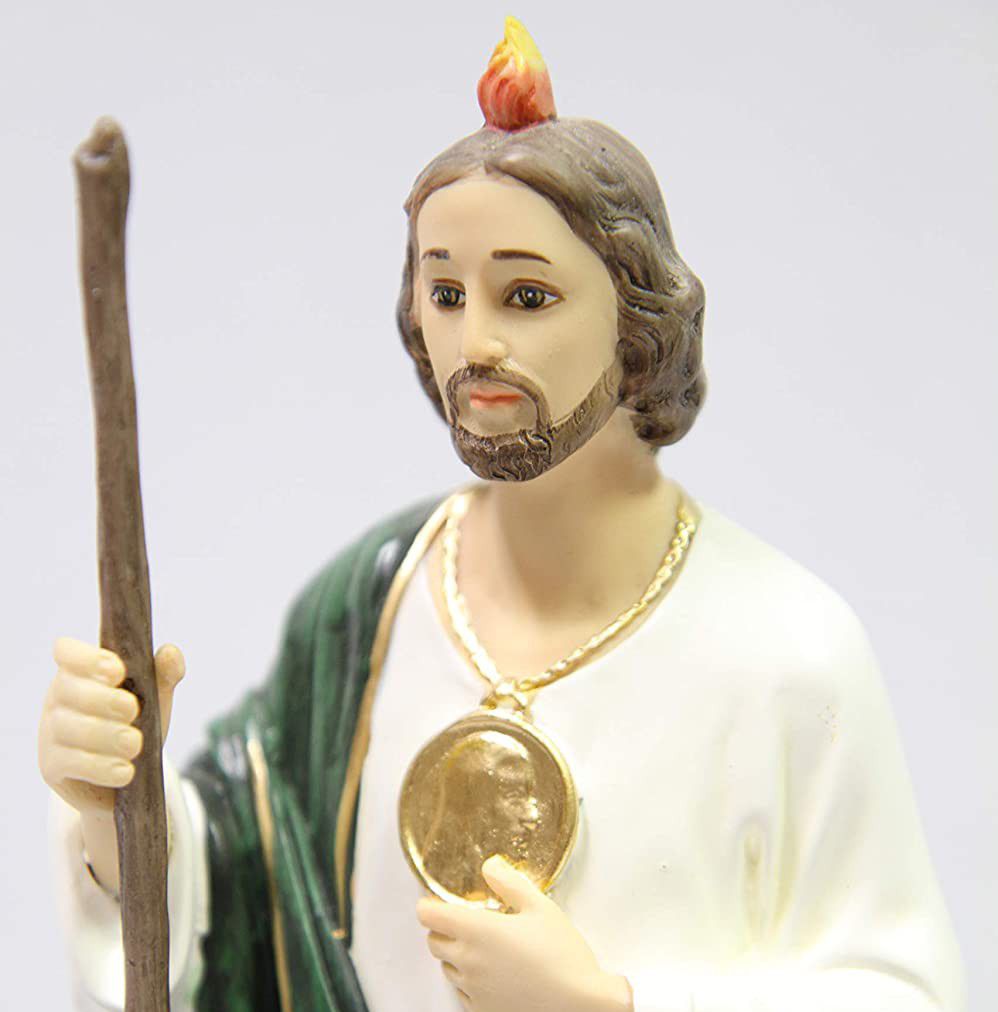 St Jude Patron of Hopeless Difficult Cases Statue Sculpture Figurine Made in Italy 12"H