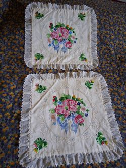 Hand made pillow case and blanket