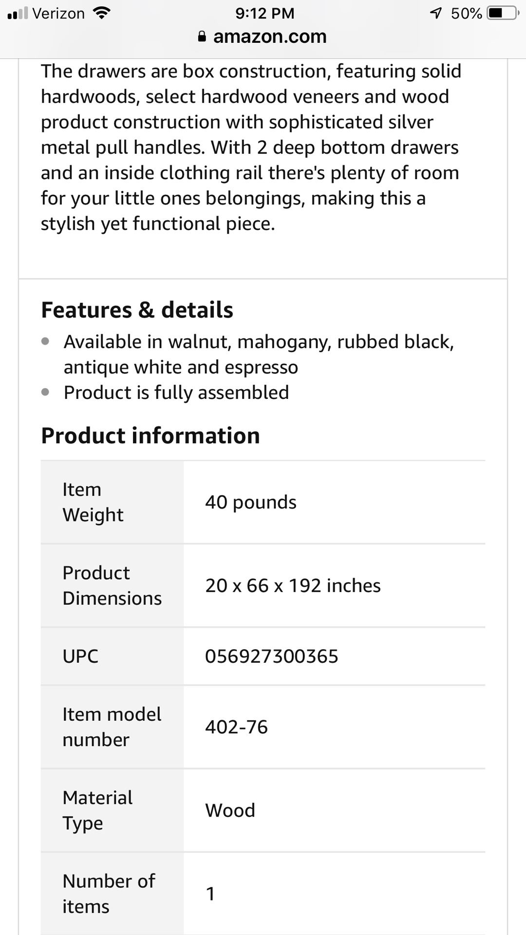 Black dresser and armoire