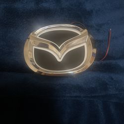 Front Grille Led Emblem Light For Mazda 