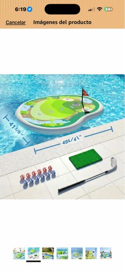 Inflatable Pool Floating Golf Game Set