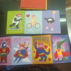 Valentine Cards Set