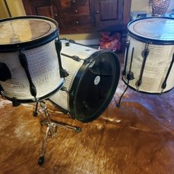 Unknown drum set with an alligator wrap