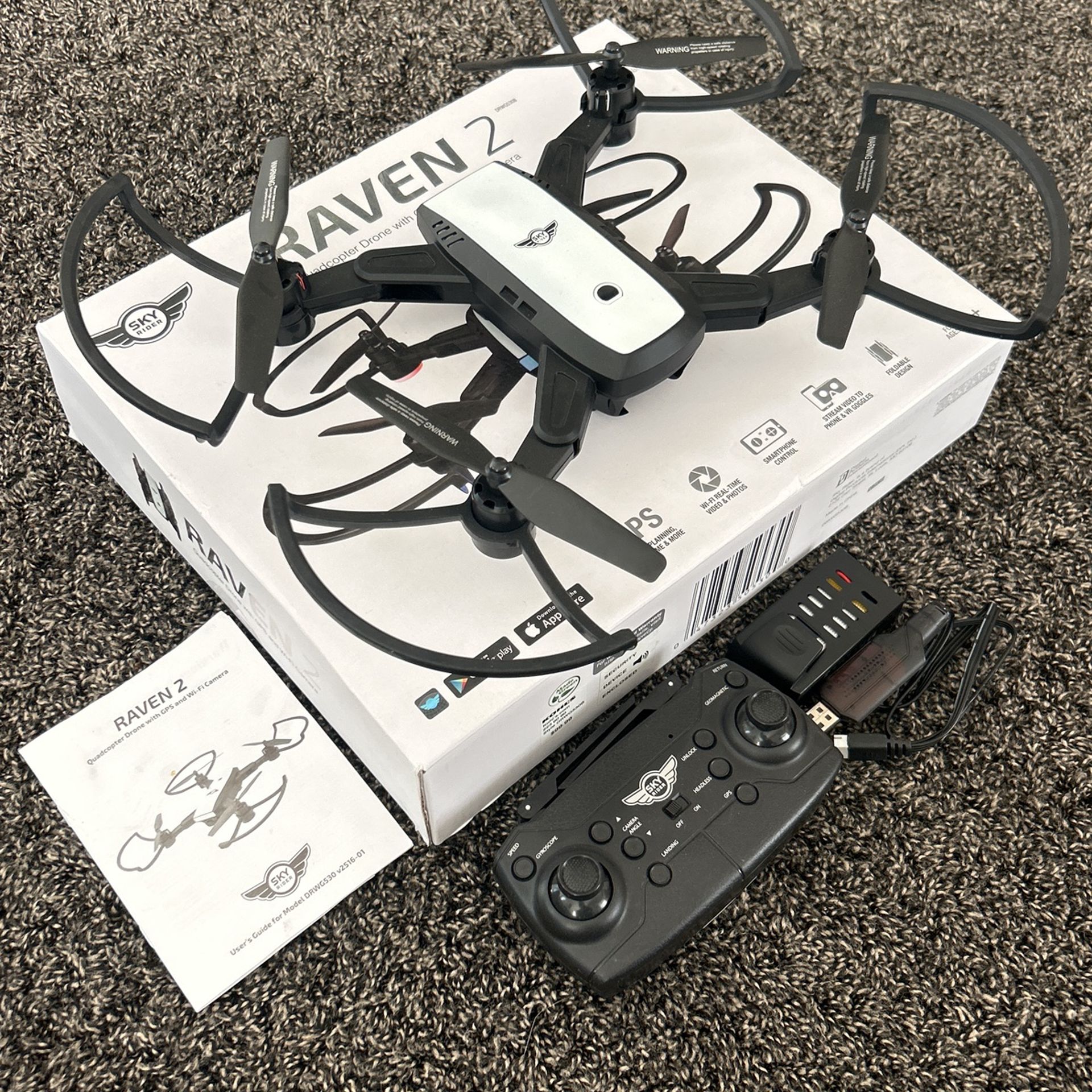 Raven 2 Quadcopter Drone With GPS & Wifi Camera 