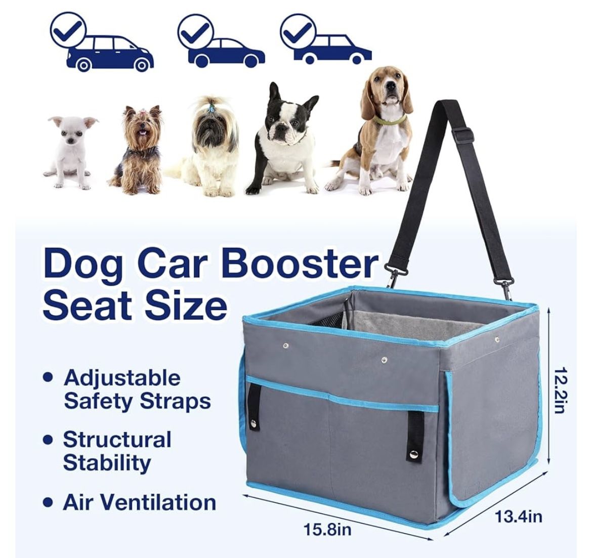 DOG CAR SEAT NEW FOR SMALL DOGS