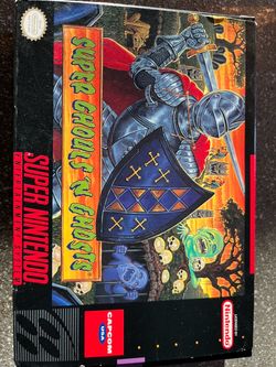 Super Ghouls 'N Ghosts SNES Box