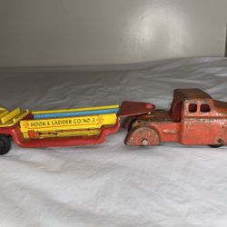 Vintage WYANDOTTE FIRE DEPT. HOOK & LADDER No. 3 - 1950s - Missing Ladder