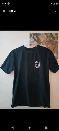 Spitfire Bighead 3D Swirl Black T-Shirt Pre-owned Size Medium M Skateboarding