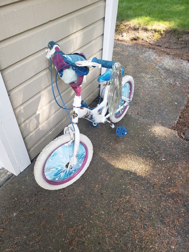 Frozen II bicycle 16", Girls Bike