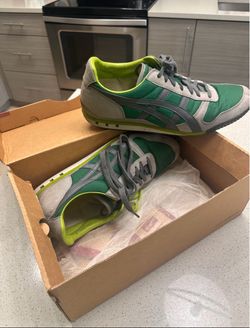 Low-Top Sneakers Green Gray