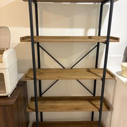 5-Tier Industrial Book Shelf