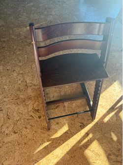 Stokke high chair - walnut color