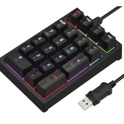 Number Pad, Mechanical USB Wired Numeric Keypad