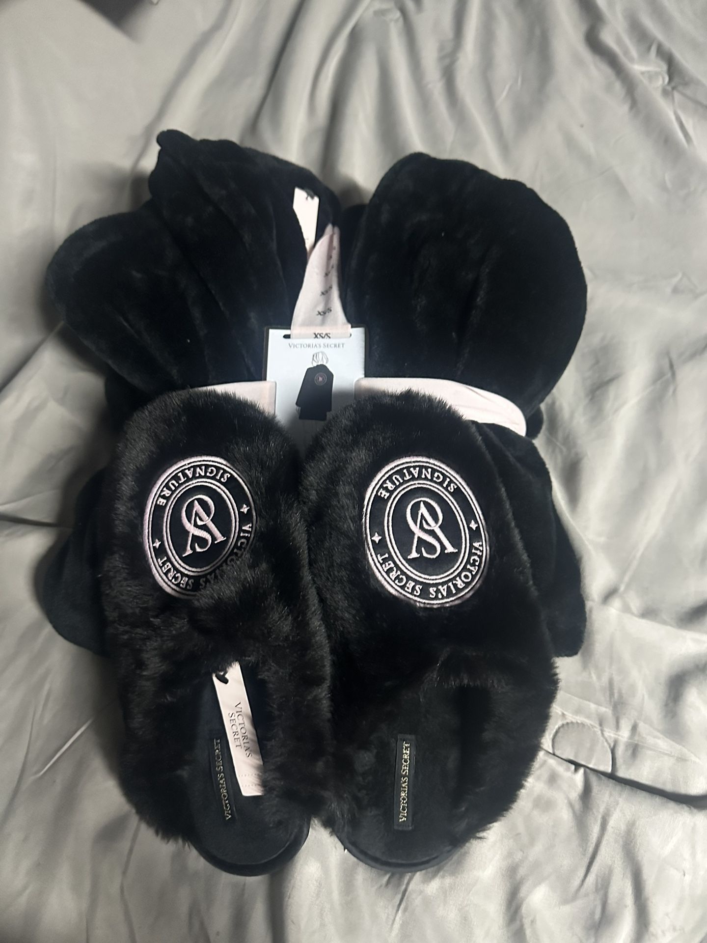 New Vs Robes $50 Slippers $30