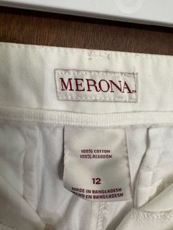 Merona White Cotton Shorts Size 12