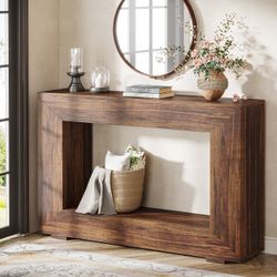 Farmhouse Console Table Wood Rustic Vintage Modern 