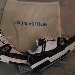 Louis Vuitton Shoes Black And White Size 12