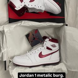 Jordan 1 85 Metallic Burgundy 