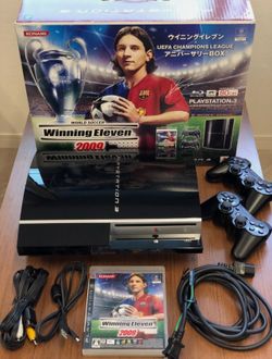 New! Sony PLAYSTATION 3 (80GB) Winning Eleven x UEFA Champions League Anniversary complete-in-Box