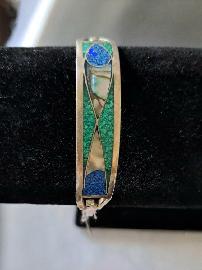 Sterling Silver Abalone Bracelet