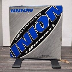 Union Records 12 Inch Blue Vinyl Anticon Bayou Funk 2000 Album Used