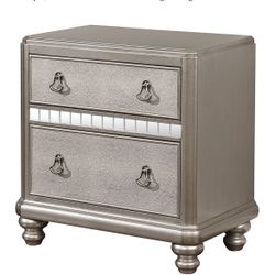 Metallic Bling Nightstand 