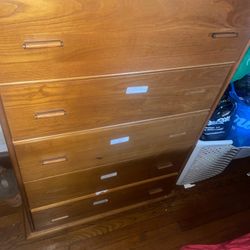 Brown Antique Dresser 