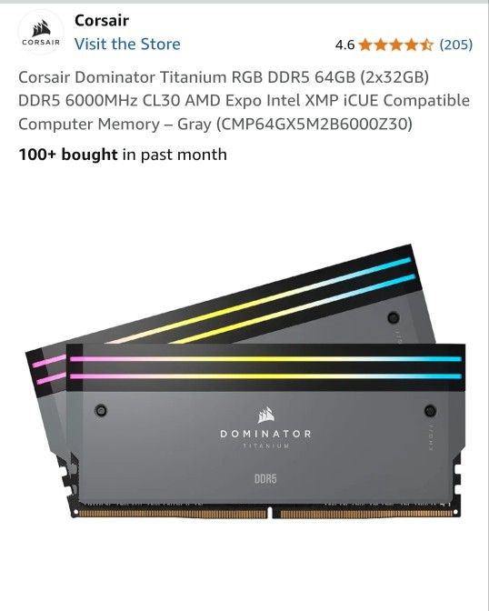 Corsair Dominator Titanium RGB DDR5 64GB