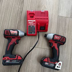 Two Milwaukee 18V impacts