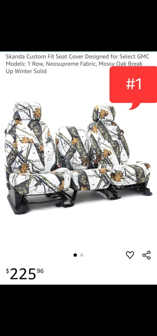 Coverking Custom Fit Seat Cover Designed for Select
GMC Models: 1 Row,