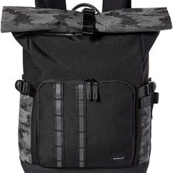 Oakley Utility Rolled Up Blackout Reflective Backpack 