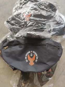 Harley Davidson Bag All for Freedom Freedom For All Black with Orange Logo