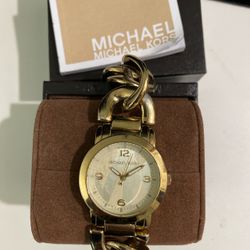 Michael Kors gold bracelet watch used